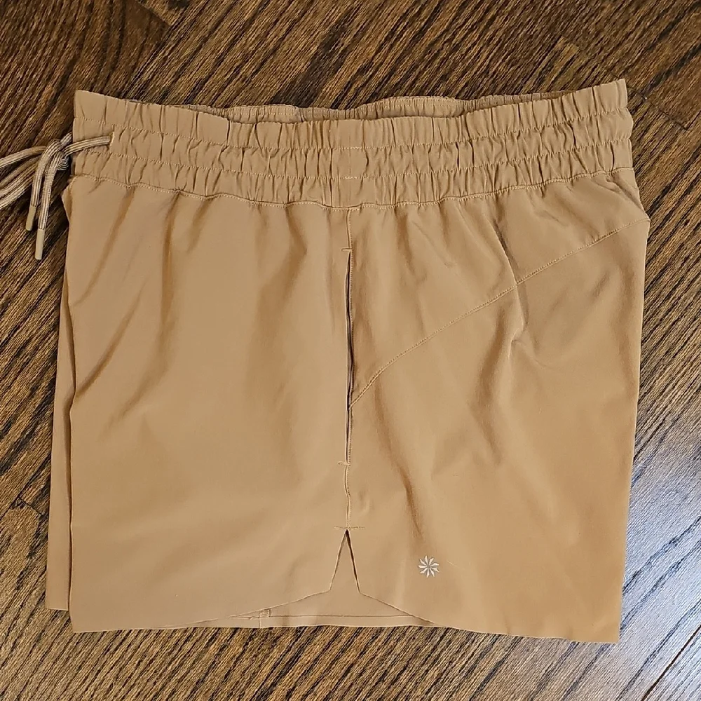 Athleta Tan Athletic Shorts - Picture 5 of 11